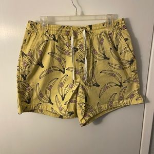 Urban outfitters banana shorts